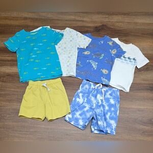 🌊Bundle of Toddler Boy Beach Summer Play Clothing SIZE: 2T🦈